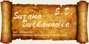 Suzana Dulkanović vizit kartica